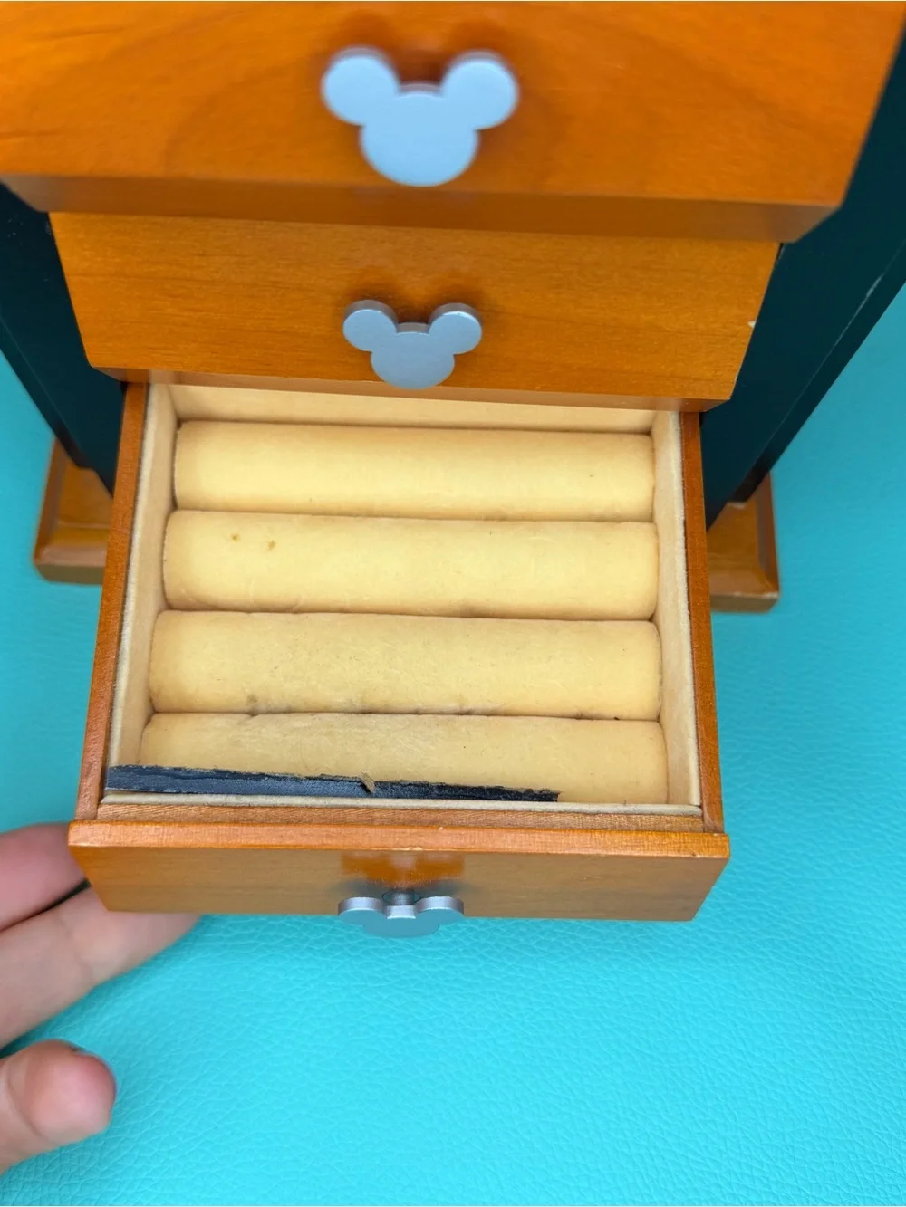 Disney Vintage Mickey Mouse Jewelry Drawers and Clock